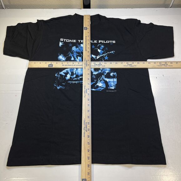 STP STONE TEMPLE PILOTS VINTAGE Y2K Grunge 2001 Concert Tour T SHIRT Sz L - Picture 5 of 5
